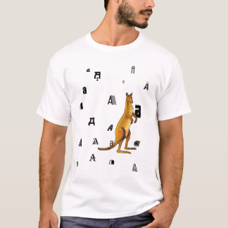 A is voor Australische kangaroo kinder T T-shirt