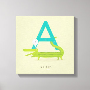 A is voor... canvas afdruk