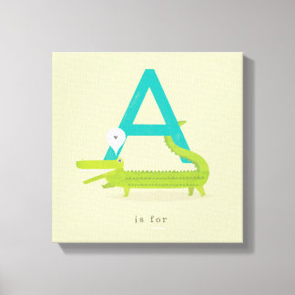 A is voor... canvas afdruk