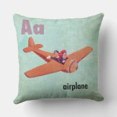 A is voor het vliegtuig kussen (Achterkant)