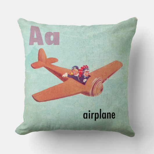 A is voor het vliegtuig kussen (Voorkant)