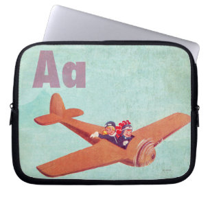 A is voor het vliegtuig laptop sleeve