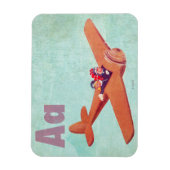 A is voor het vliegtuig magneet (Verticaal)