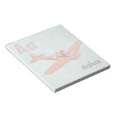 A is voor het vliegtuig notitieblok (Schuin)