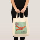 A is voor het vliegtuig tote bag (Voorkant (product))
