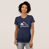 A is voor Octopus (Donkere shirten) T-shirt (Voorkant volledig)