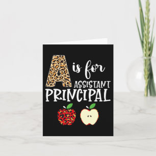 A Is Voor Onmiddellijk Hoofd Luipaard Print Appel Kaart