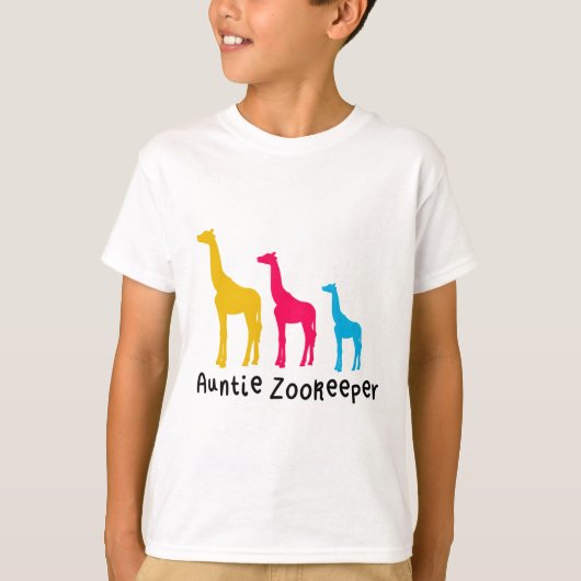 A is voor tante Zookeeper T-shirt (Voorkant)