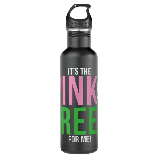 A It's The Pink and Green For Me Sorority  Waterfles (Voorkant)
