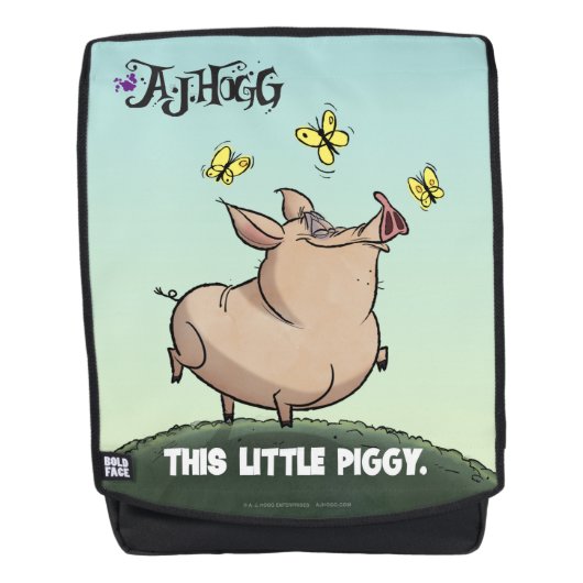 A. J. HOGG "LITTLE PIGGY"-BACKPACK RUGTASSEN (Voorkant)