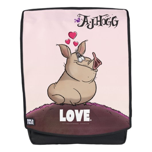 A. J. HOGG "LOVE" BACKPACK (Voorkant)