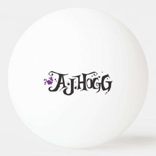 A. J. HOGG PING PONG BALL (Achterkant)