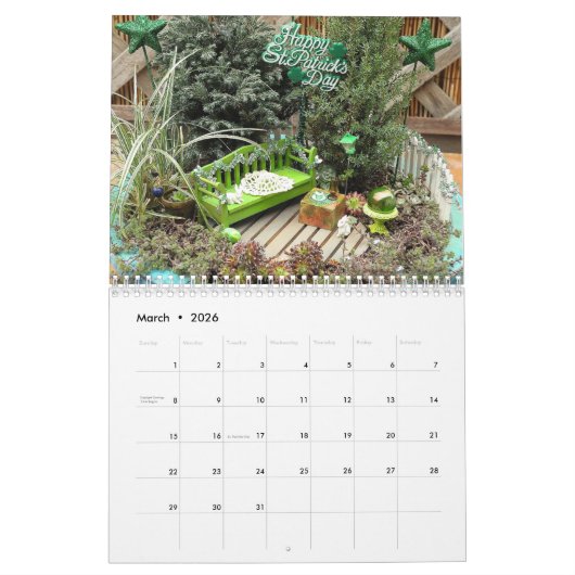 A Jaar in de miniatuurtuin Kalender (Mar 2026)