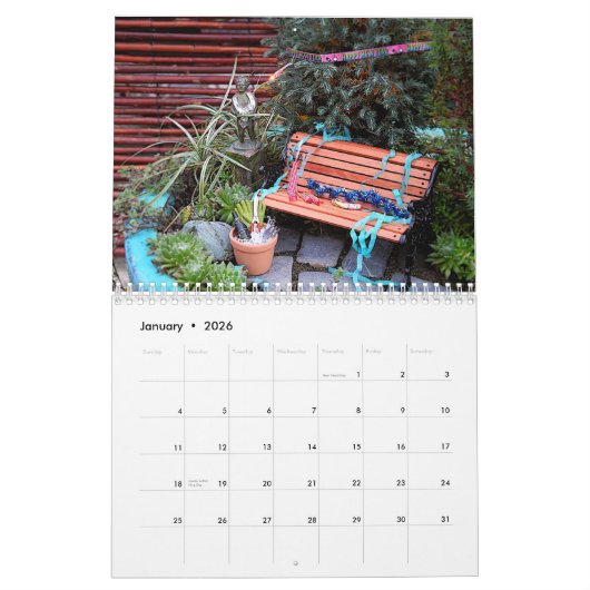 A Jaar in de miniatuurtuin Kalender (Jan 2026)