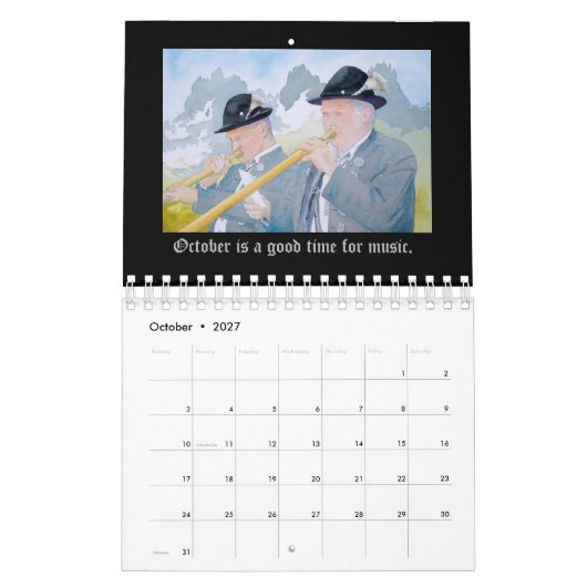 A Jaar in Duitsland Agenda Kalender (Okt 2027)