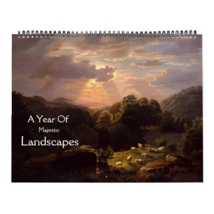 A Jaar van de kalender van de grote landschappen