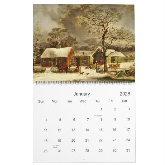 A Jaar van de kalender van de grote landschappen (Jan 2026)