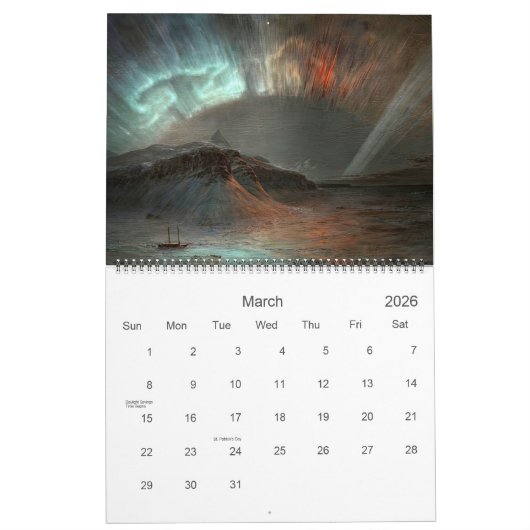 A Jaar van de kalender van de grote landschappen (Mar 2026)