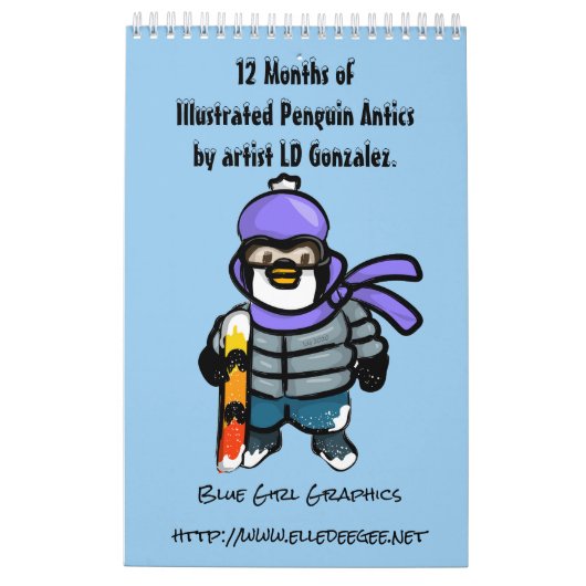 A Jaar van de Kalender van Pinguïns (Achterkant)