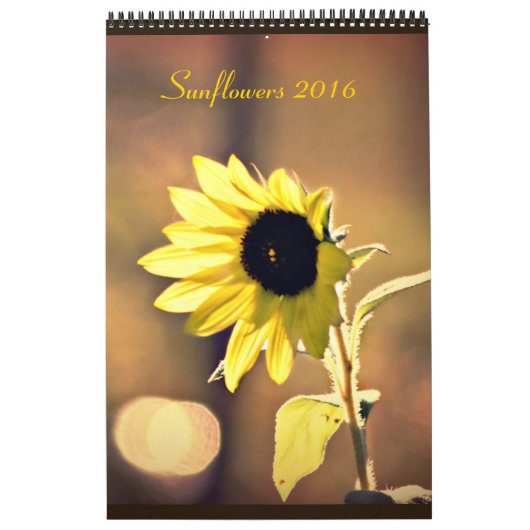 A Jaar van de zonnebloemen 2016 Agenda Kalender (Hoes)