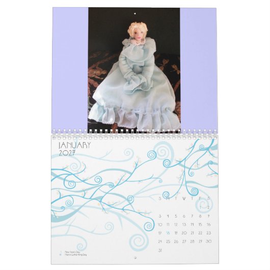 A Jaar van het Dolls-kalender Kalender (Jan 2027)