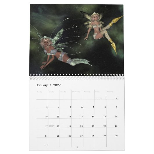 A Jaar voor Fanatsy Kalender (Jan 2027)