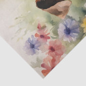 A: Jack Russell in Bloemen Decoupage Tissuepapier (Detail)