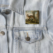 A Jaguar Vierkante Button 5,1 Cm (In situ)