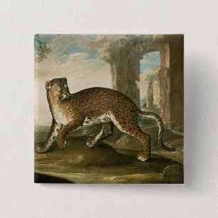 A Jaguar Vierkante Button 5,1 Cm