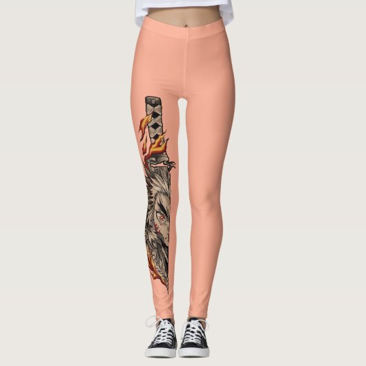 A Japanese-style sword (katana or similar) with a  Leggings (Voorkant)