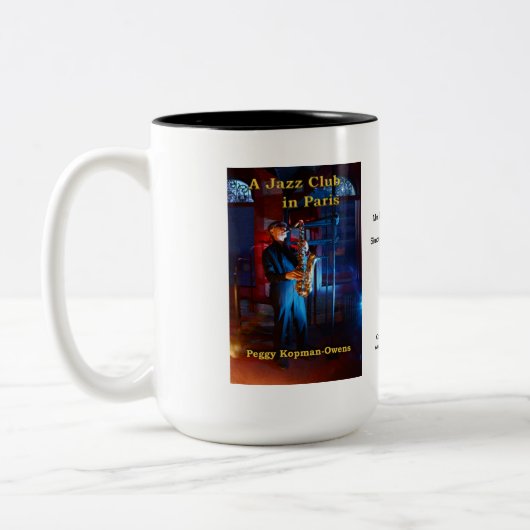 "A Jazz Club in Parijs" Tweekleurige Koffiemok (Links)