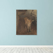 A Jersey Calf Canvas Afdruk (Insitu (Houten vloer))