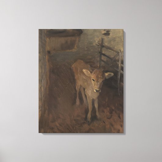 A Jersey Calf Canvas Afdruk (Voorkant)