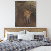 A Jersey Calf Canvas Afdruk (Insitu (Slaapkamer))