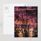 A Jersey Sunset Briefkaart (Voorkant / Achterkant)