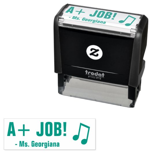 "A+ JOB!" aanmoedigen Educator Rubber Stamp Zelfinktende Stempel