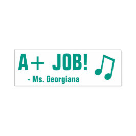 "A+ JOB!" aanmoedigen Educator Rubber Stamp Zelfinktende Stempel
