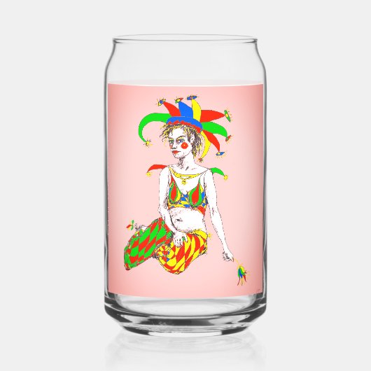A joker blikvorm glas (Voorkant)