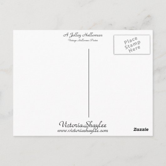 A Jolley Halloween Briefkaart (Achterkant)