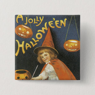 A Jolley Halloween Vierkante Button 5,1 Cm