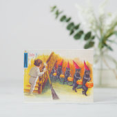 A Jolly Halloween (zwarte katten) Briefkaart (Staand voorkant)