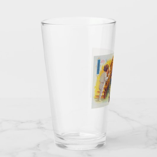 A Jolly Halloween (zwarte katten) Glas (Rechts)