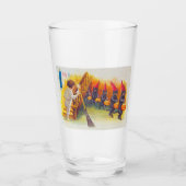 A Jolly Halloween (zwarte katten) Glas (Voorkant)