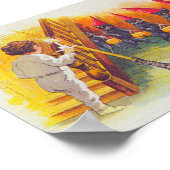 A Jolly Halloween (zwarte katten) Poster (Hoek)