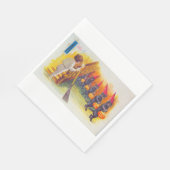 A Jolly Halloween (zwarte katten) Servet (Hoek)