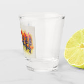 A Jolly Halloween (zwarte katten) Shot Glas (Rechts)
