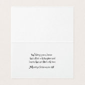 A Jolly Santa Pig - Christmas Fun Card Kaart (Binnenkant ongevouwen)