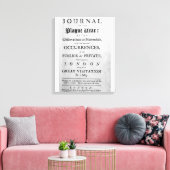 A Journal of the Plague Year, 1665 Canvas Afdruk (Insitu (Woonkamer))