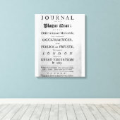A Journal of the Plague Year, 1665 Canvas Afdruk (Insitu (Houten vloer))