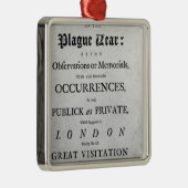 A Journal of the Plague Year, 1665 Metalen Ornament (Rechts)